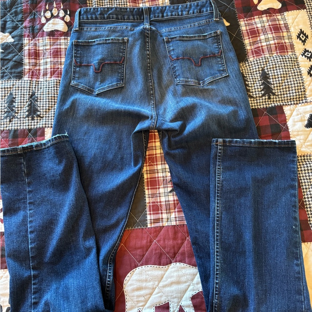 10 x 36 Kimes Ranch Dark Blue Straight Leg Women's Jeans